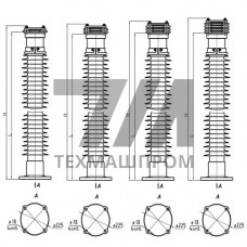 Шинные опоры ШО 110x1.5x72 мм ШО 110 У1 ГОСТ Р 52082-2003