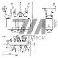 Силовые автотрансформаторы однофазные и трехфазные 220 - 500 кВ 230x121x10.5 мм АТДЦТН 125000-220-110У1 ГОСТ 17544-85