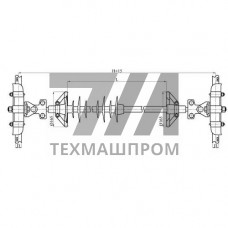 Распорки межфазные изолирующие типа РМИД на напряжение 110-220 кВ конструкция 1 3200x6800x2750 мм РМИД 100-110-H-П4-4