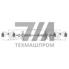 Распорки межфазные изолирующие типа РМИД на напряжение 330-500 кВ конструкция 1 6500x5900 мм РМИД 60-330-H-2
