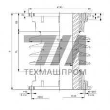Армированные покрышки ПКСА для конденсаторов связи 2.3x25 мм ПКСА 850-80 0