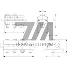 Плашечные зажимы типа ПАМ 12.6x20x0.946 мм ПАМ-4-1