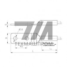 Аппаратные зажимы типа А2А 10.7x11.4x0.096 мм A2A-70Г-2