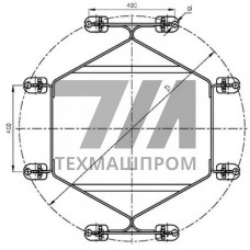 Распорки дистанционные типа 8РГ 400x21.6x30.6 мм 8РГ-2-400Б