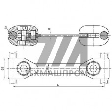 Распорки дистанционные типа РГ 300x15.2x18.9 мм РГ-1-300