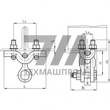 Узлы крепления типа КГ 108x2.24x210 мм КГ-21-3