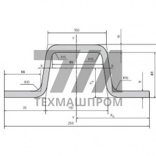 Вагонная стойка (стальная) 250x9 мм 09Г2С ГОСТ 5267.6-90