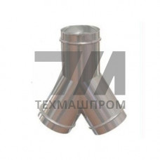 Титановые равнопроходные Y-тройники 1000x1.5 мм ВТ1-0