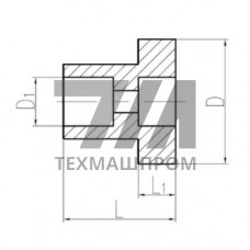 Латунный ниппель 10x100 мм 556-01.105-3