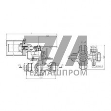 Кран-манипулятор штуцерный 20x10 мм 536-35.398 (ИПЛT.494631.002)