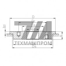 Путевой приварыш под фланец 100x210 мм