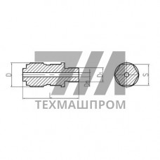 Латунный штуцер ввертной с цапковым концом под метрическую резьбу 10x40 мм 556-01.093-3