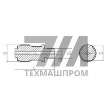 Латунный штуцер ввертной с цапковым концом под трубную резьбу 6x40 мм 556-01.097-1