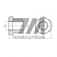 Латунный штуцер промежуточный внахлестку 10x100 мм 556-01.085-3