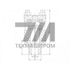 Клапан нержавеющий невозвратный концевой штуцерный 522-36.153-01 (ИПЛТ.49431128-01)