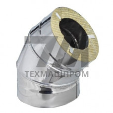 Сэндвич-отводы 45 градусов 1000x1100x0.5 мм AISI 409