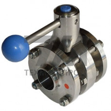 Дисковый межфланцевый кран 100x136x167 AISI 304 DIN ZFA