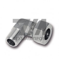 Ввертное угловое соединение с резьбой (Metric, BSPP, BSPT, NPT) 10 мм 1-4