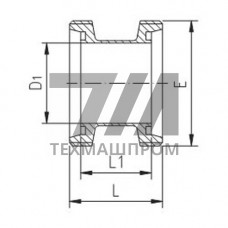 Соединительная часть GG 100x100x108 мм AISI 304