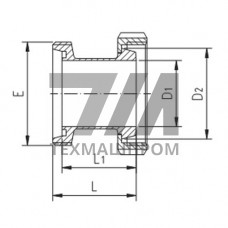 Соединительная часть GK 100x121x98 мм AISI 304