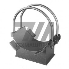 Двуххомутовые неподвижные опоры 194x254x22.1 мм 12Х18Н10Т ОСТ 108.275.38-80