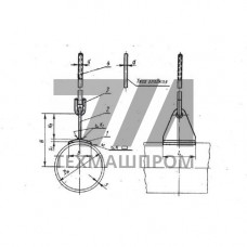 Приварные блоки подвесок для горизонтальных трубопроводов 108x3x2.9 мм 09Г2С ОСТ 34-10-724-93