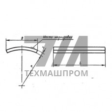 Накладки блоков приварных подвесок стальных трубопроводов 123x1.51x180 мм 09Г2С МН 3949-62