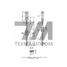Тяги шарнирные резьбовые с муфтой для подвесок трубопроводов 16x2.55x15 мм 09Г2С ОСТ 108.632.07-80