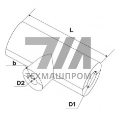 Теплоизоляционные переходные тройники 108x100x15 мм НГ ГОСТ 17376-2001