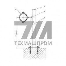 Крепление трубопроводов к полу Т-ММ-08-2009-24 КП1-115-120 500x32.13