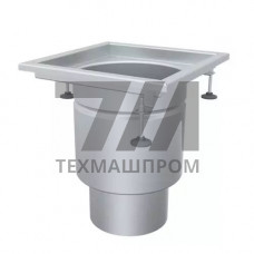 Нержавеющие трапы и трапоприямки с вертикальным выпуском 110x120x51 мм